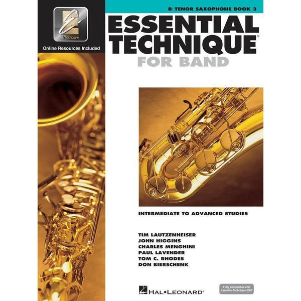 Essential Technique For Band - Tenor Saxophone Book 3-Sheet Music-Hal Leonard-Logans Pianos
