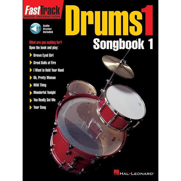 FastTrack Drums Songbook 1 - Level 1-Sheet Music-Hal Leonard-Logans Pianos