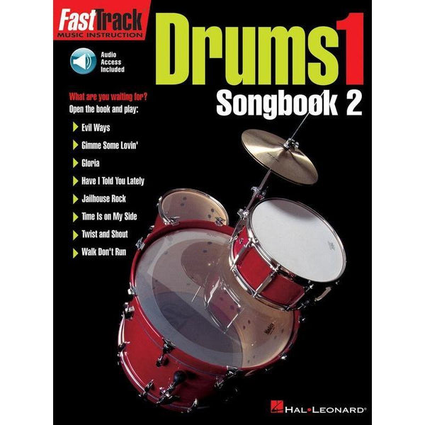 FastTrack Drums Songbook 2 - Level 1-Sheet Music-Hal Leonard-Logans Pianos