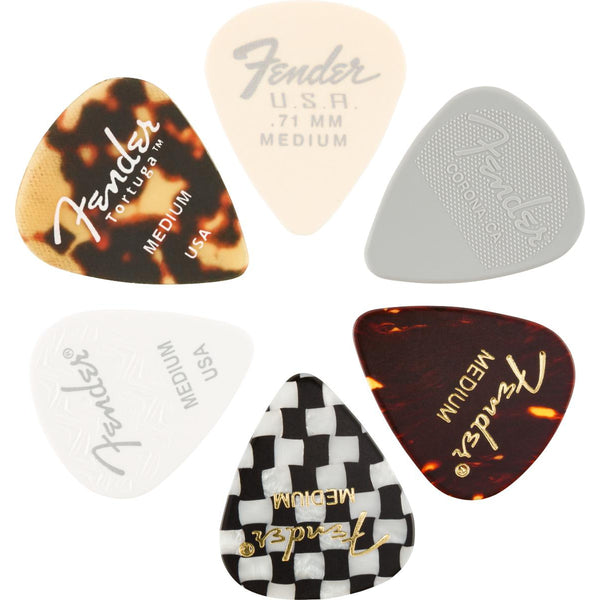 Fender 351 Guitar Pick Medley - 6 Pack-Guitar & Bass-Fender-Thin-Logans Pianos