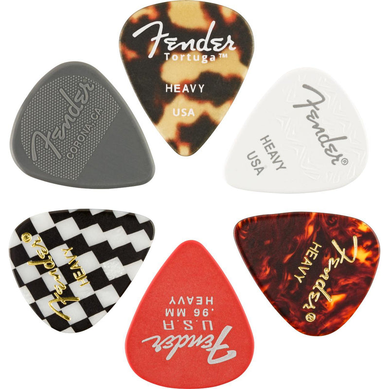 Fender 351 Guitar Pick Medley - 6 Pack-Guitar & Bass-Fender-Thin-Logans Pianos