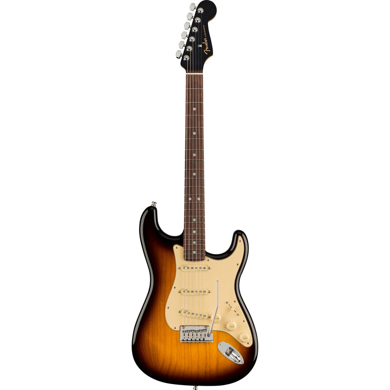 Fender American Ultra Luxe Stratocaster Electric Guitar-Guitar & Bass-Fender-Rosewood-2-Colour Sunburst-Logans Pianos