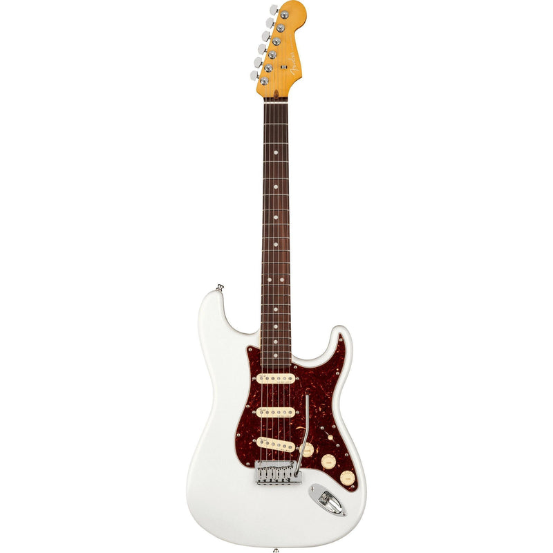 Fender American Ultra Stratocaster Electric Guitar-Guitar & Bass-Fender-Rosewood-Arctic Pearl-Logans Pianos