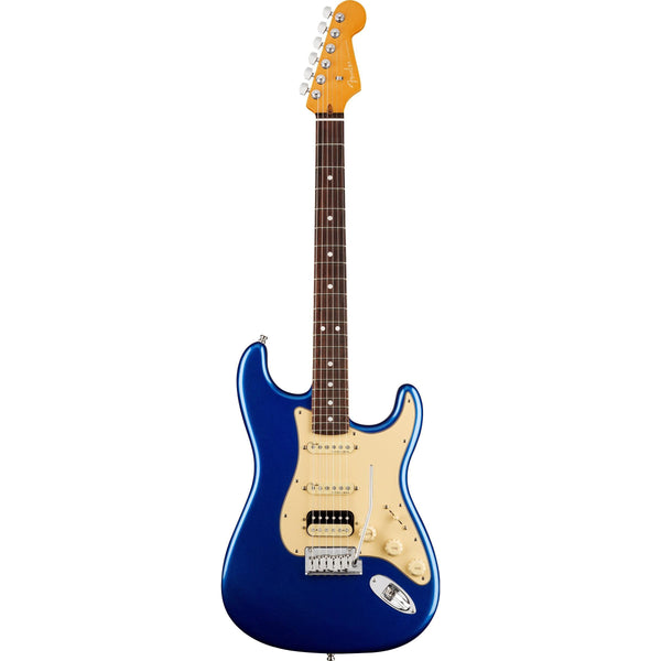 Fender American Ultra Stratocaster HSS Electric Guitar-Guitar & Bass-Fender-Rosewood-Cobra Blue-Logans Pianos