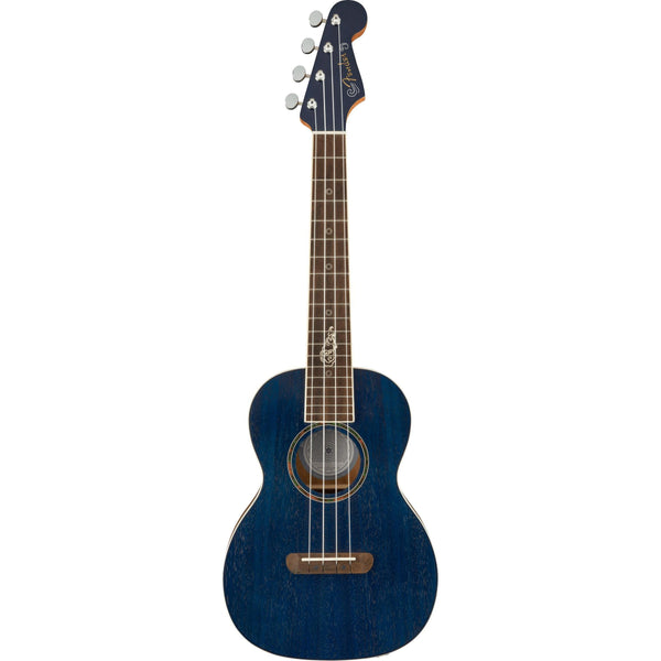 Fender Dhani Harrison Ukulele-Ukulele & Folk-Fender-Sapphire Blue Transparent-Logans Pianos