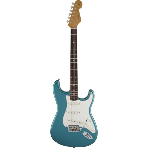 Fender Eric Johnston Stratocaster Rosewood Electric Guitar-Guitar & Bass-Fender-Lucerne Aqua Firemist-Logans Pianos