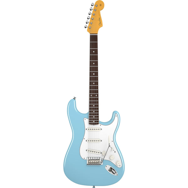 Fender Eric Johnston Stratocaster Rosewood Electric Guitar-Guitar & Bass-Fender-Tropical Turquoise-Logans Pianos