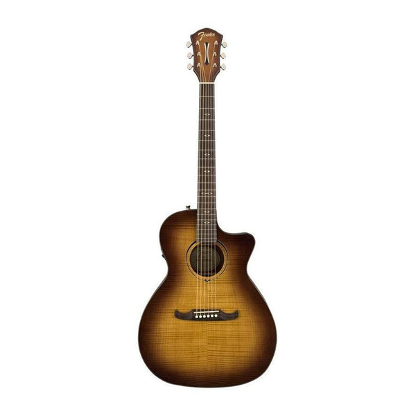 Fender FA-345CE Auditorium Acoustic Guitar-Guitar & Bass-Fender-Tea-Burst-Logans Pianos