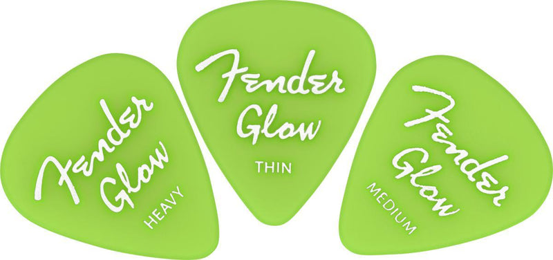 Fender Glow in the Dark Guitar Picks - 12 Pack-Guitar & Bass-Fender-Logans Pianos