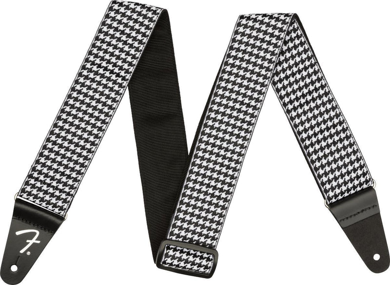 Fender Houndstooth Jacquard Guitar Strap-Guitar & Bass-Fender-Pink-Logans Pianos