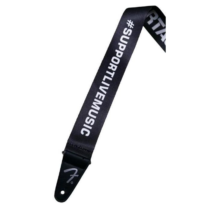 Fender Limited Edition Support Act Guitar Strap-Guitar & Bass-Fender-Black/White-Logans Pianos