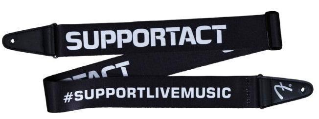 Fender Limited Edition Support Act Guitar Strap-Guitar & Bass-Fender-Yellow/Green-Logans Pianos