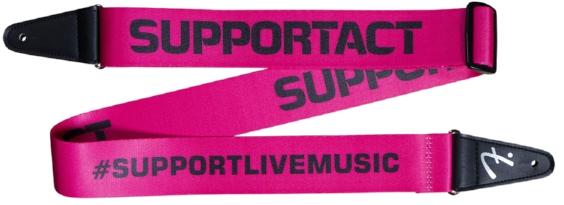 Fender Limited Edition Support Act Guitar Strap-Guitar & Bass-Fender-Yellow/Green-Logans Pianos