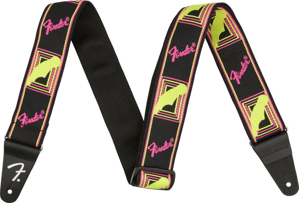 Fender Neon Monogrammed Guitar Strap-Guitar & Bass-Fender-Green/Orange-Logans Pianos