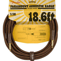 Fender Paramount Acoustic Instrument Cable-Guitar & Bass-Fender-18.6''-Logans Pianos