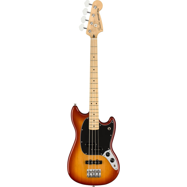 Fender Player Mustang Bass PJ-Guitar & Bass-Fender-Maple-Sienna Sunburst-Logans Pianos