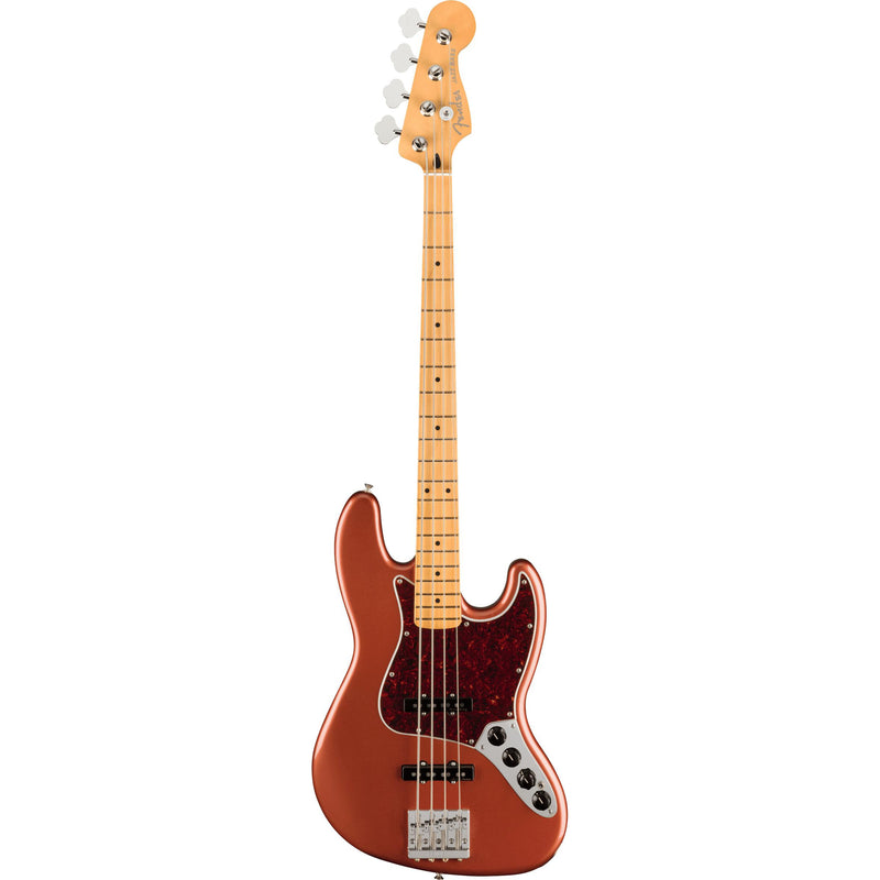 Fender Player Plus Jazz Bass + BONUS HARD CASE-Guitar & Bass-Fender-Maple-Aged Candy Apple Red-Logans Pianos
