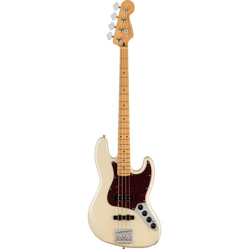 Fender Player Plus Jazz Bass + BONUS HARD CASE-Guitar & Bass-Fender-Maple-Aged Candy Apple Red-Logans Pianos