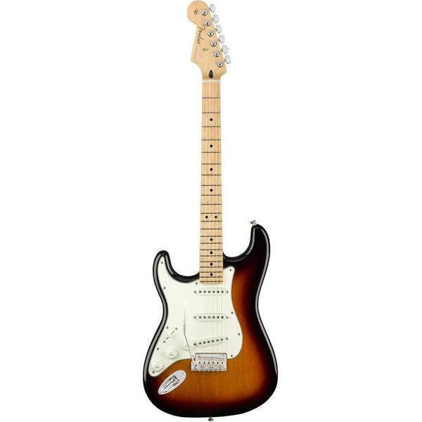 Fender Player Stratocaster Left Handed Electric Guitar-Guitar & Bass-Fender-Maple-3-Color Sunburst-Logans Pianos