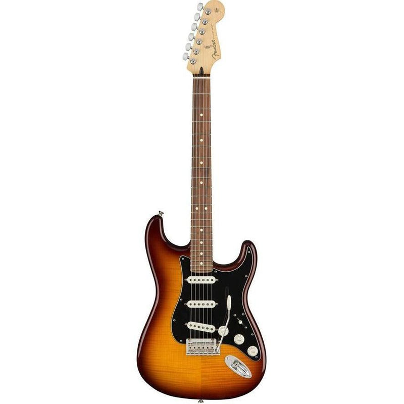 Fender Player Stratocaster Plus Top-Guitar & Bass-Fender-Pau Ferro-Tobacco Sunburst-Logans Pianos