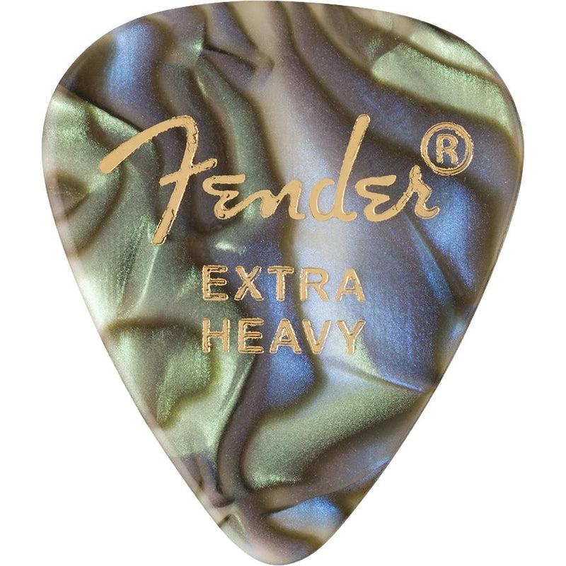 Fender Premium Guitar Picks - 12 Pack-Guitar & Bass-Fender-Extra Heavy-Abalone-Logans Pianos