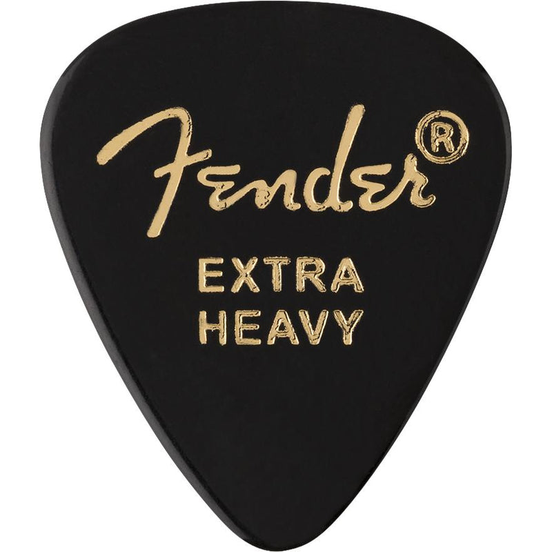 Fender Premium Guitar Picks - 12 Pack-Guitar & Bass-Fender-Extra Heavy-Black-Logans Pianos