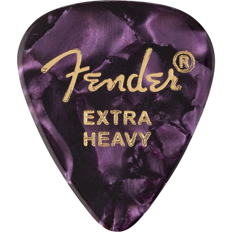Fender Premium Guitar Picks - 12 Pack-Guitar & Bass-Fender-Extra Heavy-Purple Moto-Logans Pianos