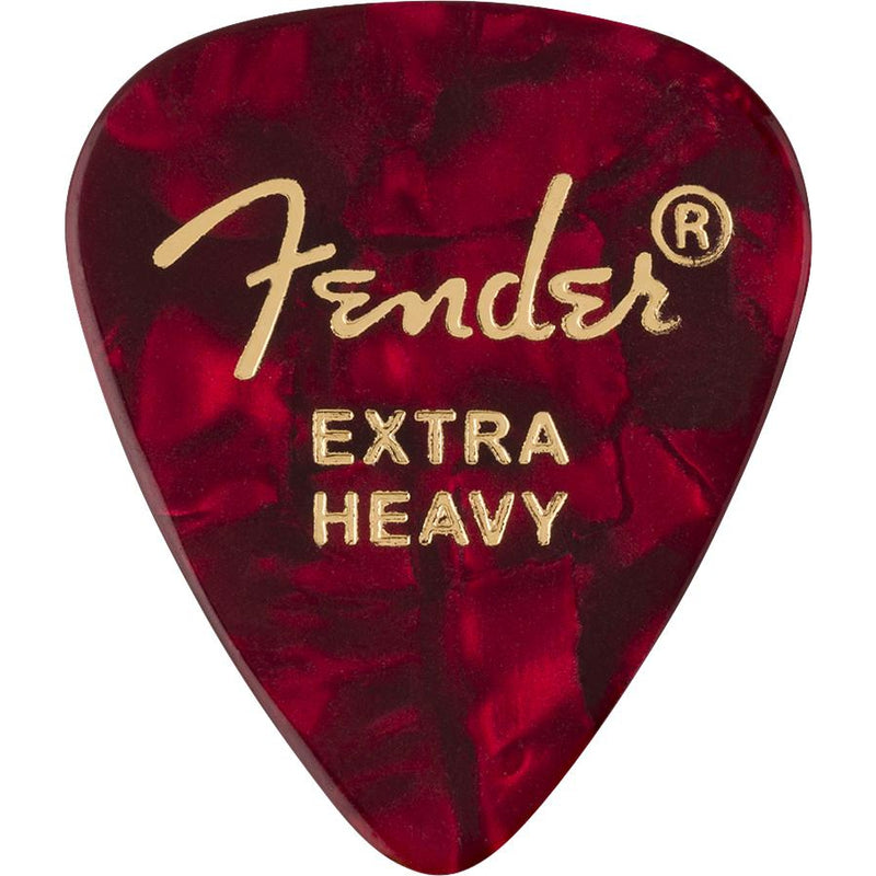 Fender Premium Guitar Picks - 12 Pack-Guitar & Bass-Fender-Extra Heavy-Red Moto-Logans Pianos