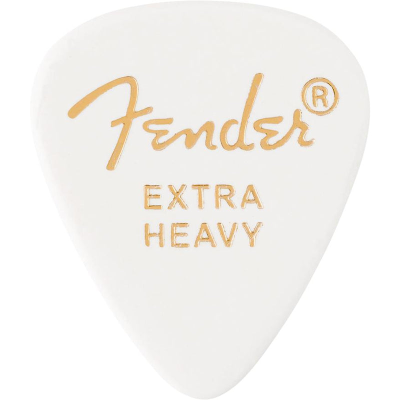 Fender Premium Guitar Picks - 12 Pack-Guitar & Bass-Fender-Extra Heavy-White-Logans Pianos