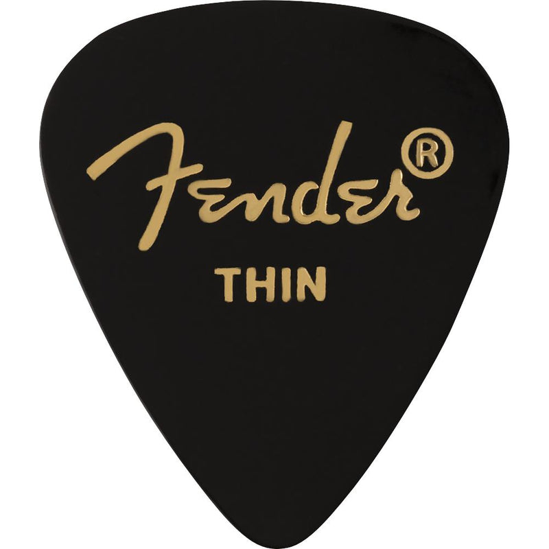 Fender Premium Guitar Picks - 12 Pack-Guitar & Bass-Fender-Thin-Black-Logans Pianos
