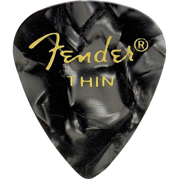 Fender Premium Guitar Picks - 12 Pack-Guitar & Bass-Fender-Thin-Black Moto-Logans Pianos