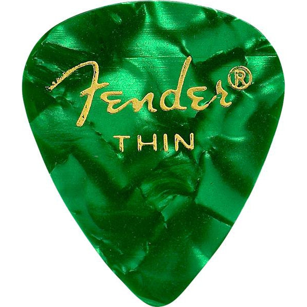 Fender Premium Guitar Picks - 12 Pack-Guitar & Bass-Fender-Thin-Green Moto-Logans Pianos