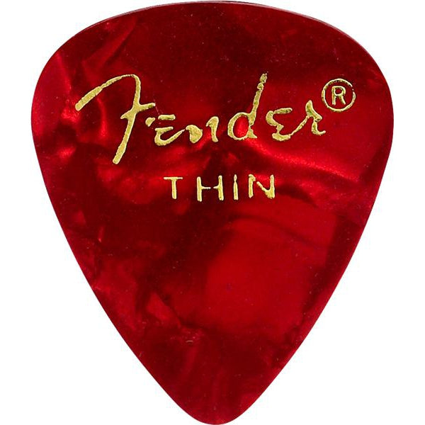 Fender Premium Guitar Picks - 12 Pack-Guitar & Bass-Fender-Thin-Red Moto-Logans Pianos