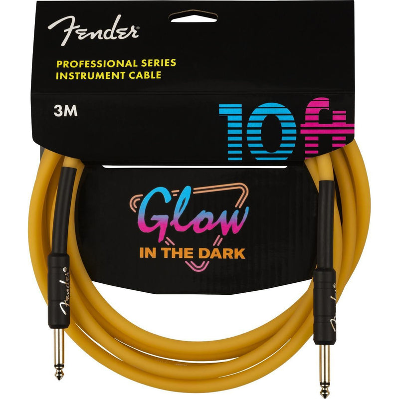 Fender Professional Glow in the Dark Cable-Guitar & Bass-Fender-10'-Orange-Logans Pianos