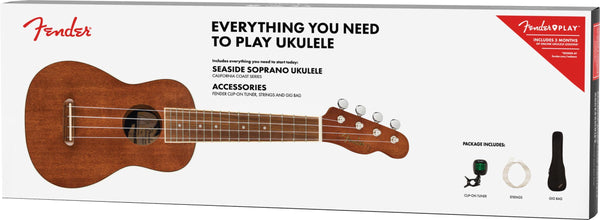 Fender Seaside Soprano Ukulele Pack-Ukulele & Folk-Fender-Logans Pianos