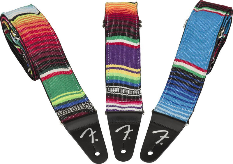 Fender Serape Guitar Strap-Guitar & Bass-Fender-Purple Multi-Logans Pianos