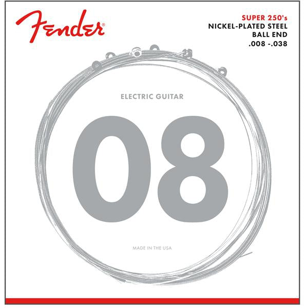 Fender Super 250's Electric Guitar Strings-Guitar & Bass-Fender-.008 - .038-Logans Pianos