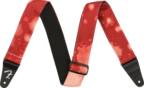 Fender Tie Dye Acid Wash Guitar Strap-Guitar & Bass-Fender-Red-Logans Pianos