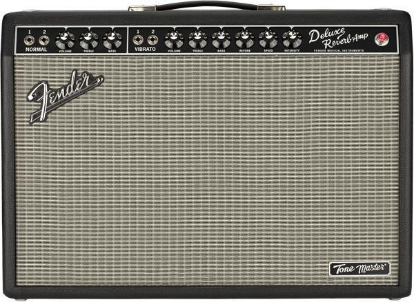 Fender Tone Master Deluxe Reverb Guitar Amp-Guitar & Bass-Fender-Black/Silver-Logans Pianos