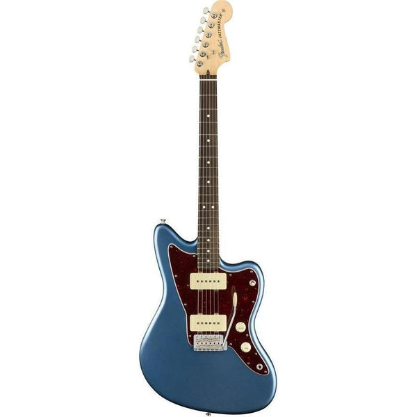 Fender USA Performer Jazzmaster Electric Guitar- DENT IN BODY-Guitar & Bass-Fender-Satin Lake Placid Blue-Logans Pianos