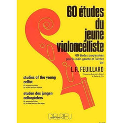 Feuillard - 60 Studies of the Young Cellist-Sheet Music-Delrieu-Logans Pianos
