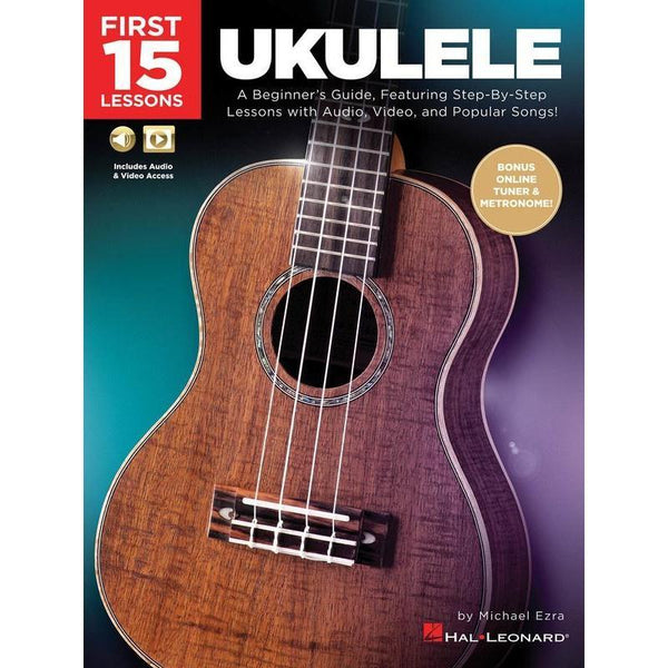 First 15 Lessons - Ukulele-Sheet Music-Hal Leonard-Logans Pianos