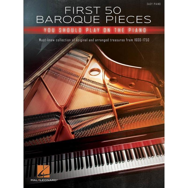 First 50 Baroque Pieces You Should Play on Piano-Sheet Music-Hal Leonard-Logans Pianos