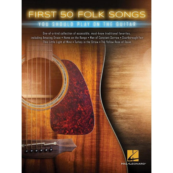 First 50 Folk Songs You Should Play on Guitar-Sheet Music-Hal Leonard-Logans Pianos