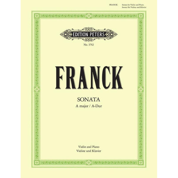 Frank - Sonata in A major for Violin and Piano-Sheet Music-Edition Peters-Logans Pianos