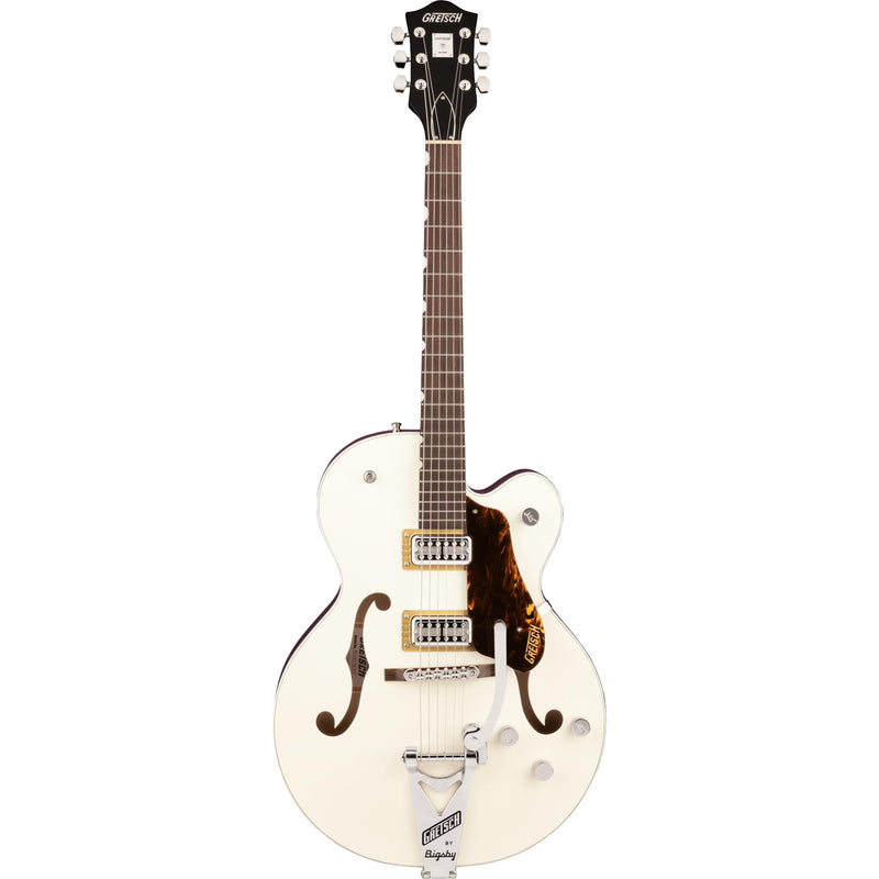 G6118T Players Edition Anniversary Hollow Body Electric Guitar-Guitar & Bass-Gretsch-Vintage White/Walnut Stain-Logans Pianos