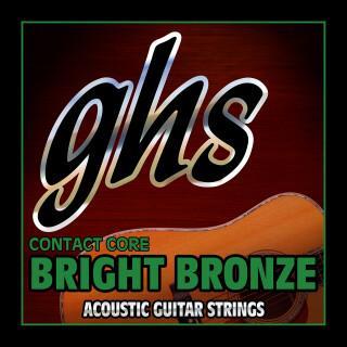 GHS Contact Core Bright Bronze Acoustic Guitar Strings-Guitar & Bass-GHS-Extra Light (.011 - .050)-Logans Pianos