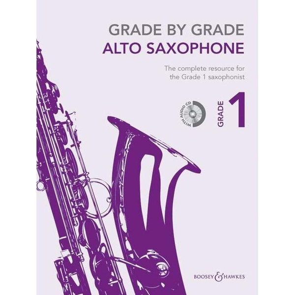 Grade By Grade - Alto Saxophone Grade 1-Sheet Music-Boosey & Hawkes-Logans Pianos