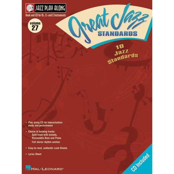 Great Jazz Standards Play-Along Volume 27-Sheet Music-Hal Leonard-Logans Pianos