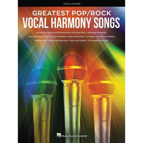Greatest Pop/Rock Vocal Harmony Songs-Sheet Music-Hal Leonard-Logans Pianos